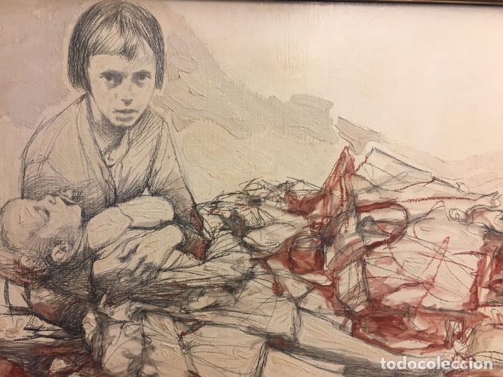 Arte: CUADRO FERNANDO CALDERON - NI&Ntilde;AS - Foto 5