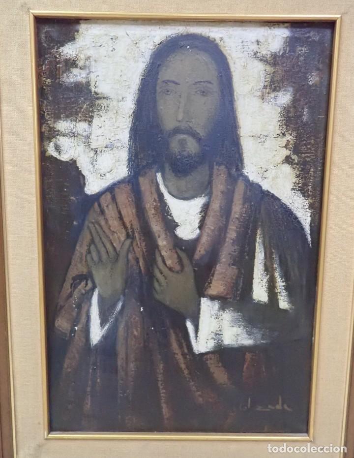 Arte: &Oacute;leo sobre lienzo firma a catalogar - Foto 3