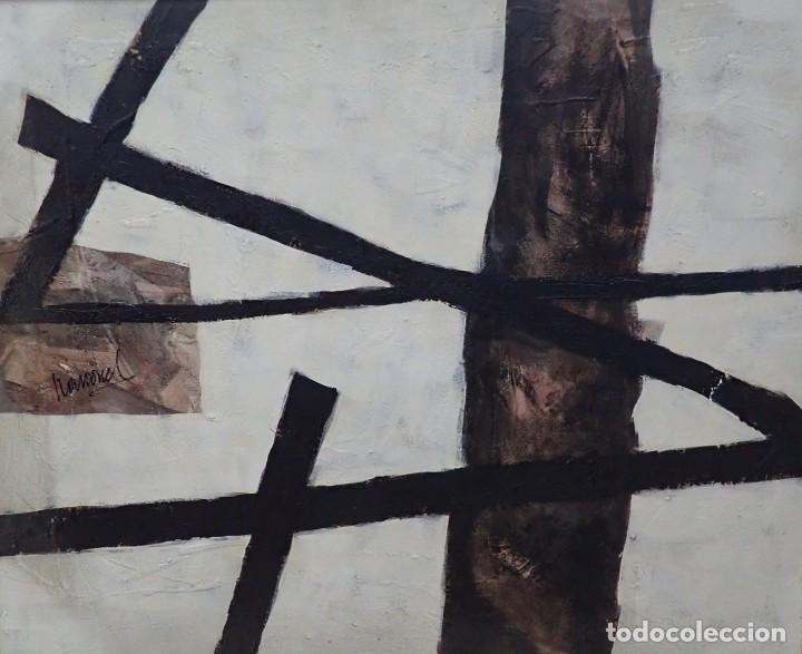 Arte: &Oacute;leo sobre lienzo firma a catalogar - Foto 2