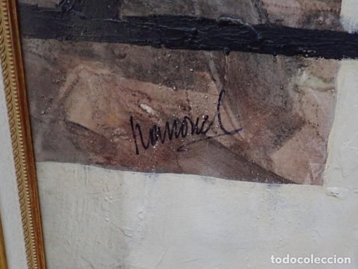 Arte: &Oacute;leo sobre lienzo firma a catalogar - Foto 3