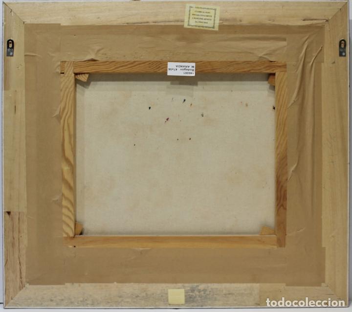 Arte: Bodeg&oacute;n - M. Aranda - Oleo sobre lienzo - 80x71 cm - Foto 3
