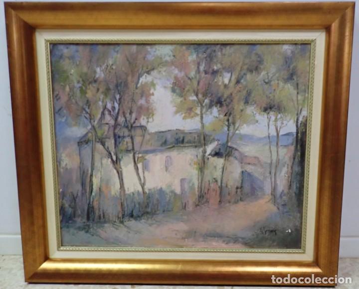 Arte: &Oacute;leo sobre lienzo firma a catalogar - Foto 1