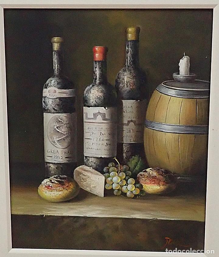 Arte: &Oacute;leo sobre lienzo firma a catalogar - Foto 2