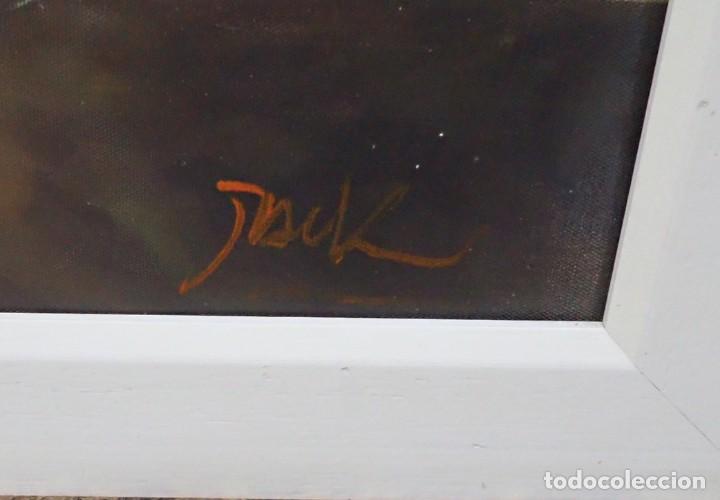 Arte: &Oacute;leo sobre lienzo firma a catalogar - Foto 3