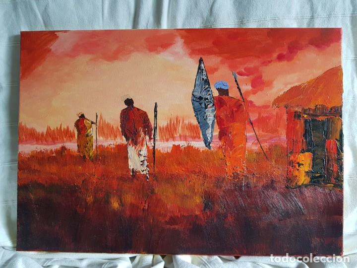 Arte: Acr&iacute;lico sobre lienzo. Sandra Almaz&aacute;n - Foto 1