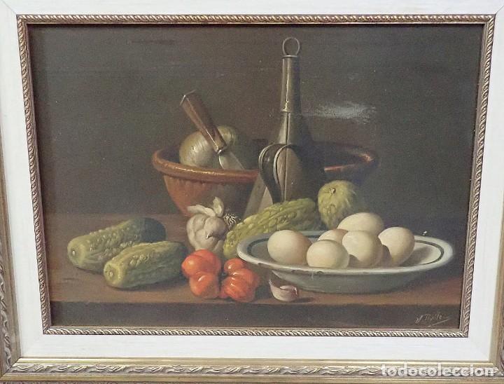 Arte: &Oacute;leo sobre tabla firmado a catalogar - Foto 2