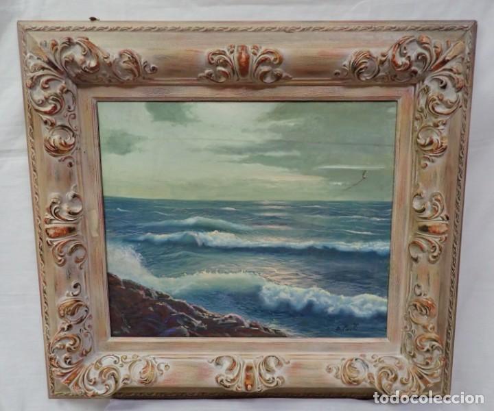 Arte: &Oacute;leo sobre lienzo firmado d.moretti - Foto 1