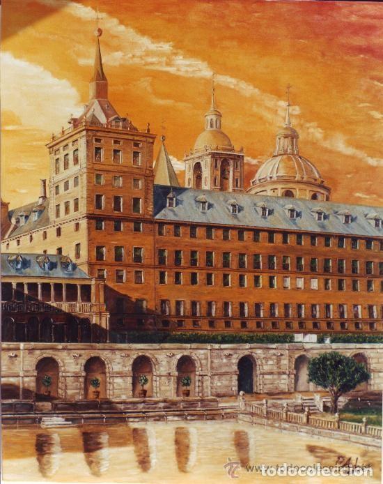 Arte: El Monasterio del Escorial, Oleo - Foto 1