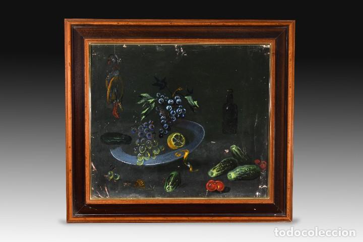 Arte: Bodeg&oacute;n. &Oacute;leo sobre lienzo. Siglo XX. - Foto 1