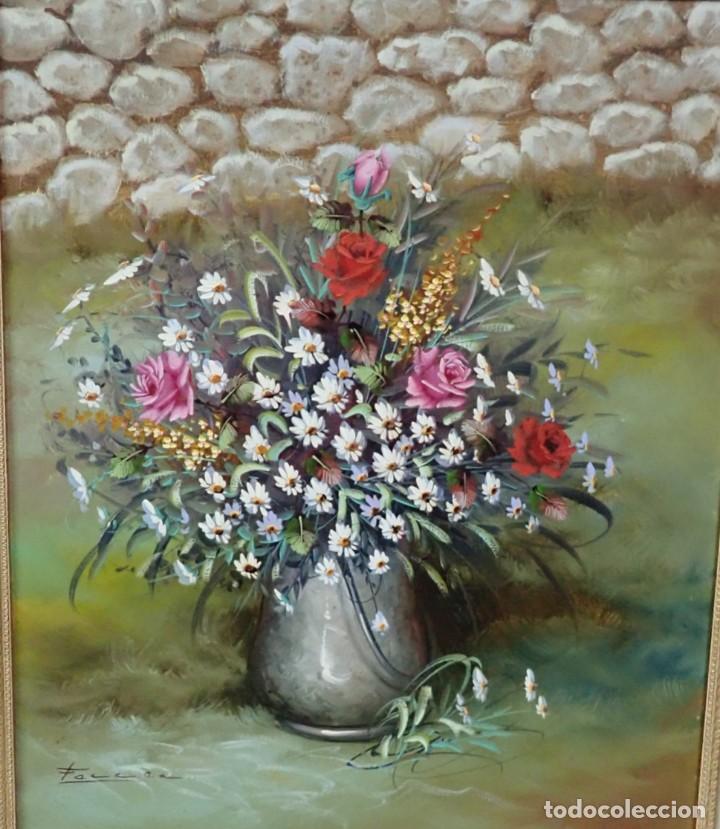 Arte: &Oacute;leo sobre lienzo firmado ferrer - Foto 2