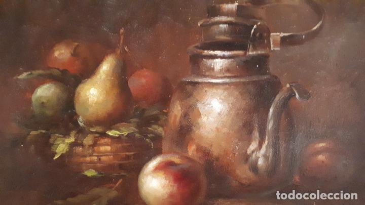 Arte: Pareja de bodegones al &oacute;leo. - Foto 3