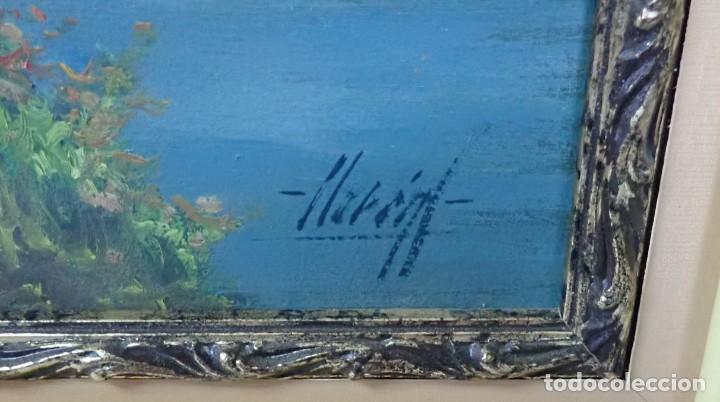 Arte: &Oacute;leo sobre tablex firmado llorent - Foto 3