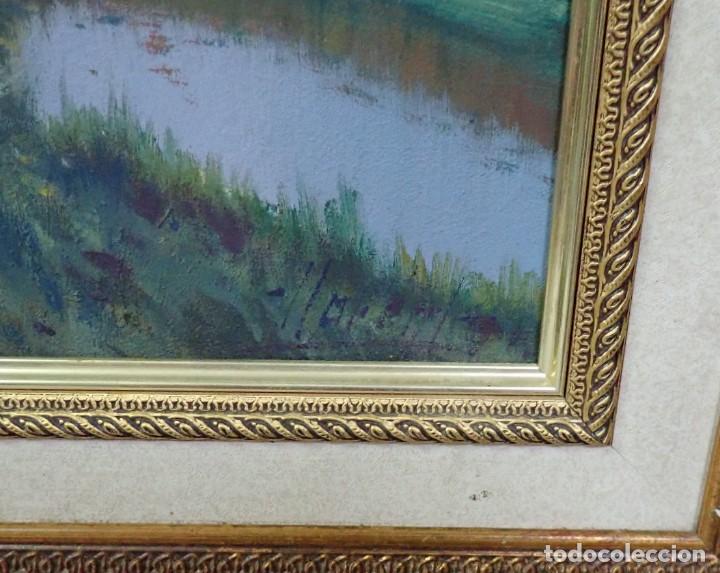 Arte: &Oacute;leo sobre tablex firmado llorent - Foto 3
