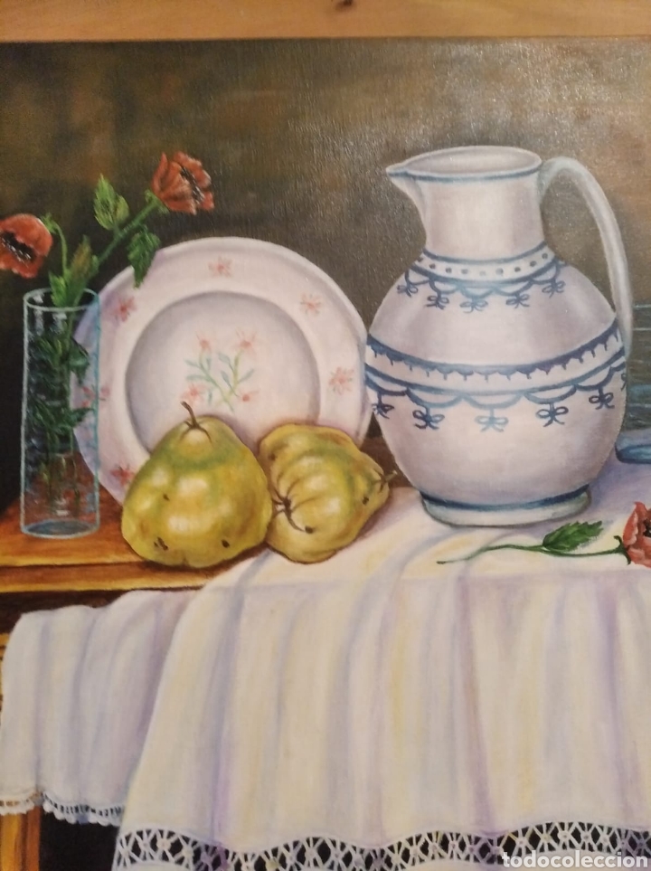Arte: Bodeg&oacute;n al &oacute;leo de R. Luna. Sin marco. - Foto 2