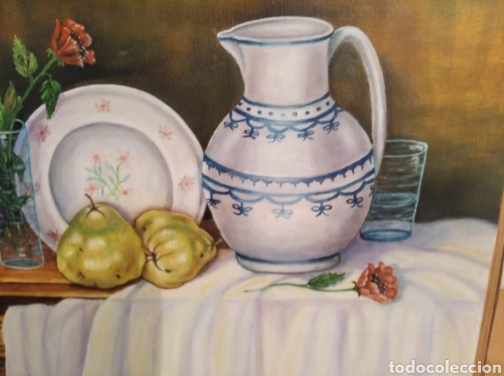 Arte: Bodeg&oacute;n al &oacute;leo de R. Luna. Sin marco. - Foto 3