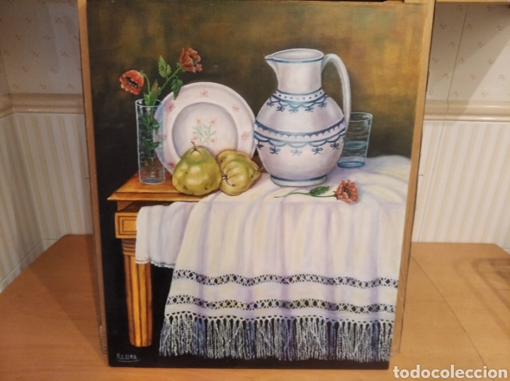 Arte: Bodeg&oacute;n al &oacute;leo de R. Luna. Sin marco. - Foto 7