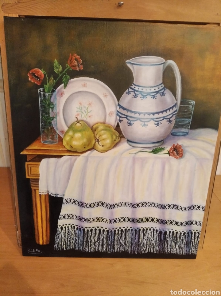 Arte: Bodeg&oacute;n al &oacute;leo de R. Luna. Sin marco. - Foto 8