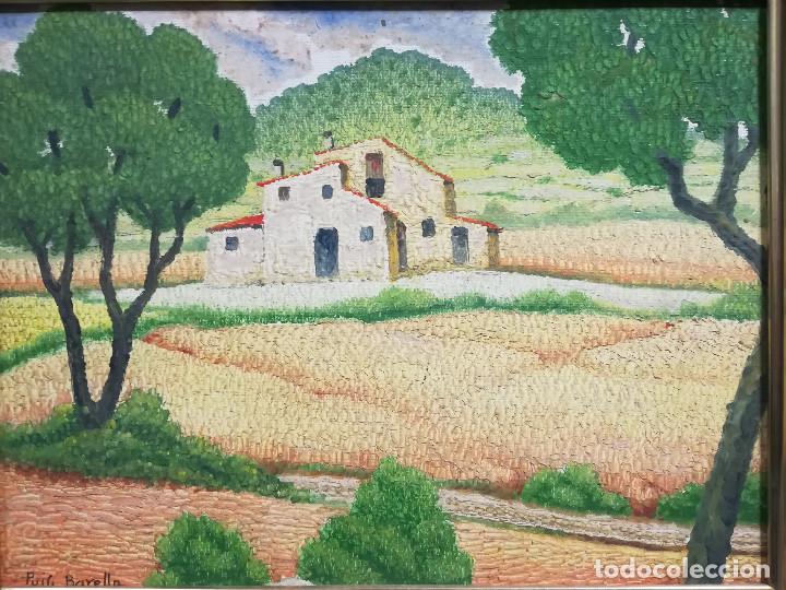 Arte: OLEO SOBRE TABLA PUIG BARELLA MASIA - Foto 2