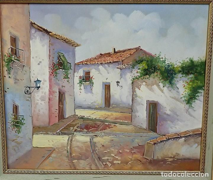 Arte: &Oacute;leo sobre lienzo firma a catalogar - Foto 2