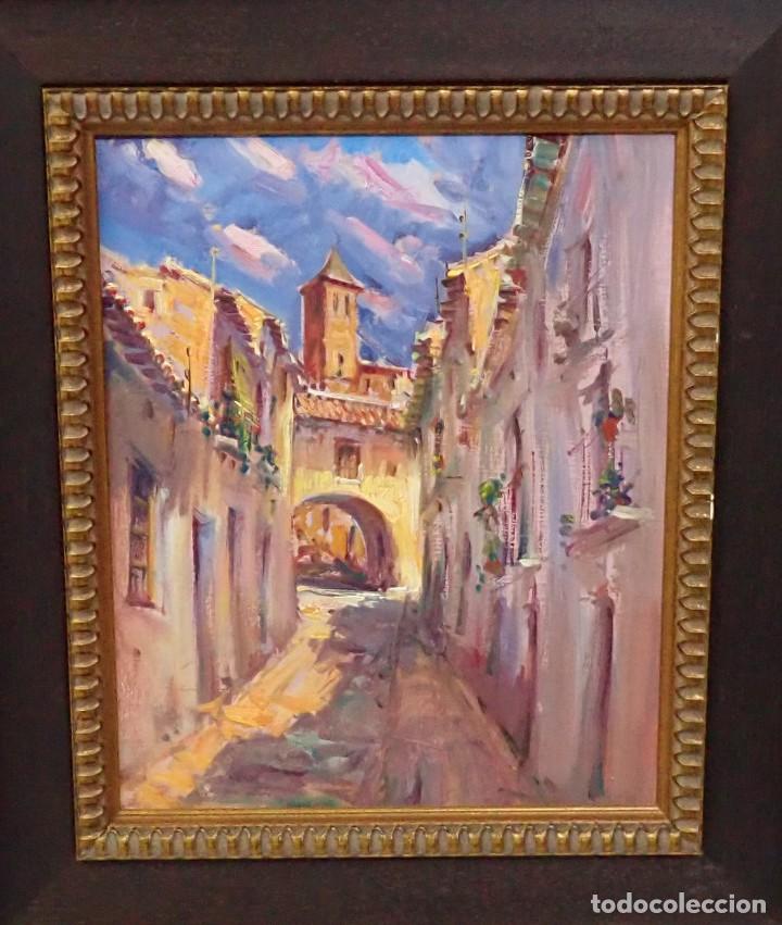 Arte: &Oacute;leo sobre lienzo sin firma - Foto 2