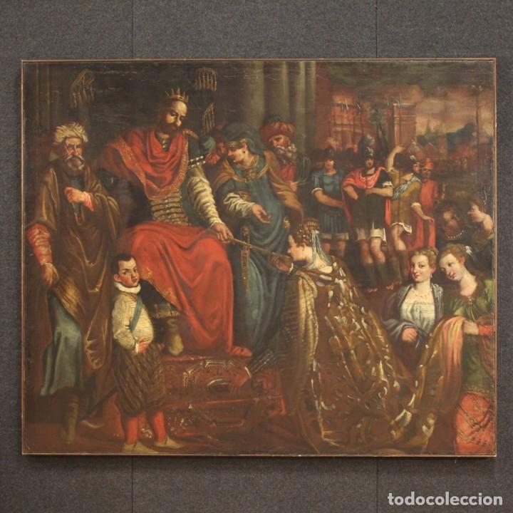 Arte: Gran pintura mitológica antigua del siglo XVII. - Foto 2 - 295649068