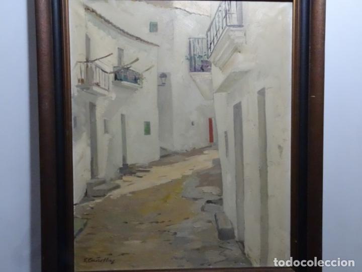 Arte: EXCELENTE &Oacute;LEO FIRMADO S. CA&Ntilde;ELLAS. RINCON DE IBIZA. CIRCULO VICENTE FERRER GUASCH.