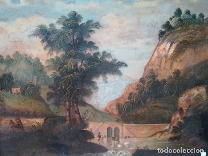Arte: Paisaje con cascada y pato - Foto 2