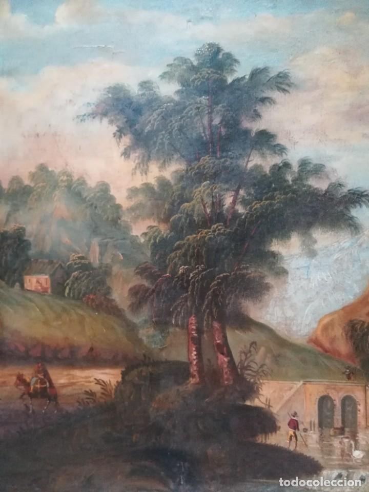 Arte: Paisaje con cascada y pato - Foto 4