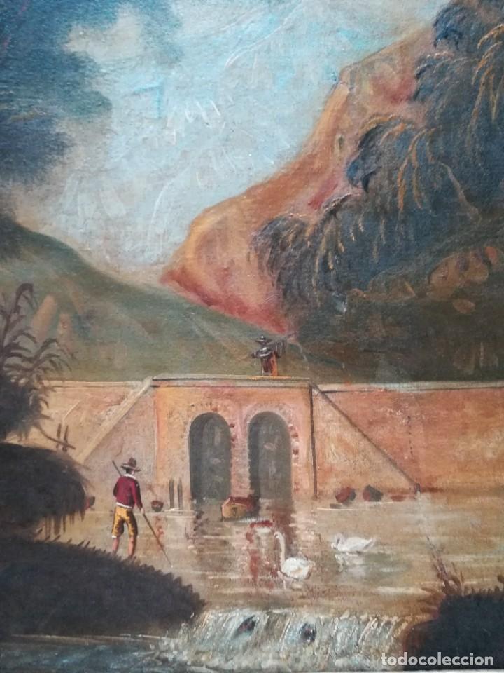Arte: Paisaje con cascada y pato - Foto 5