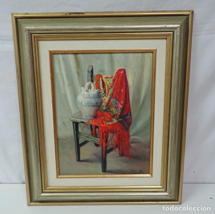 Kunst: &Oacute;leo sobre lienzo firmado p,soler