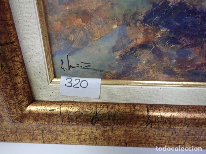 Arte: &Oacute;leo sobre lienzo firma a catalogar - Foto 2