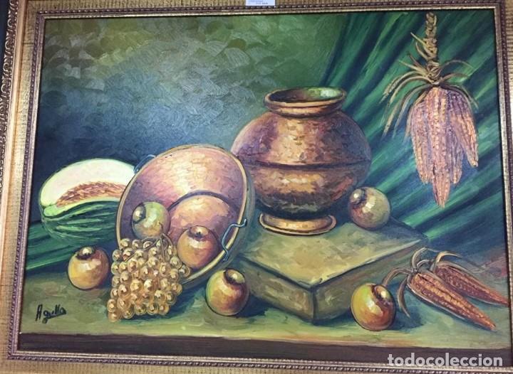 Arte: Gran lienzo Bodeg&oacute;n firmado - Foto 2