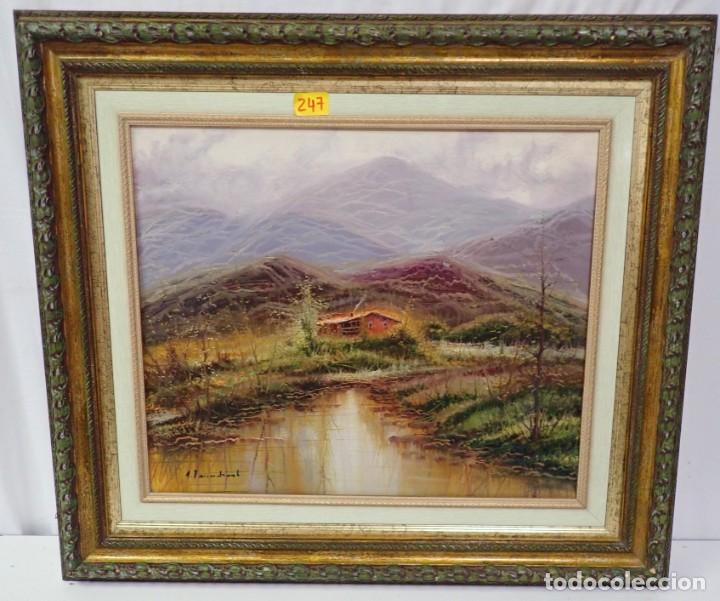 Arte: &Oacute;leo sobre lienzo firmado a catalogar - Foto 1