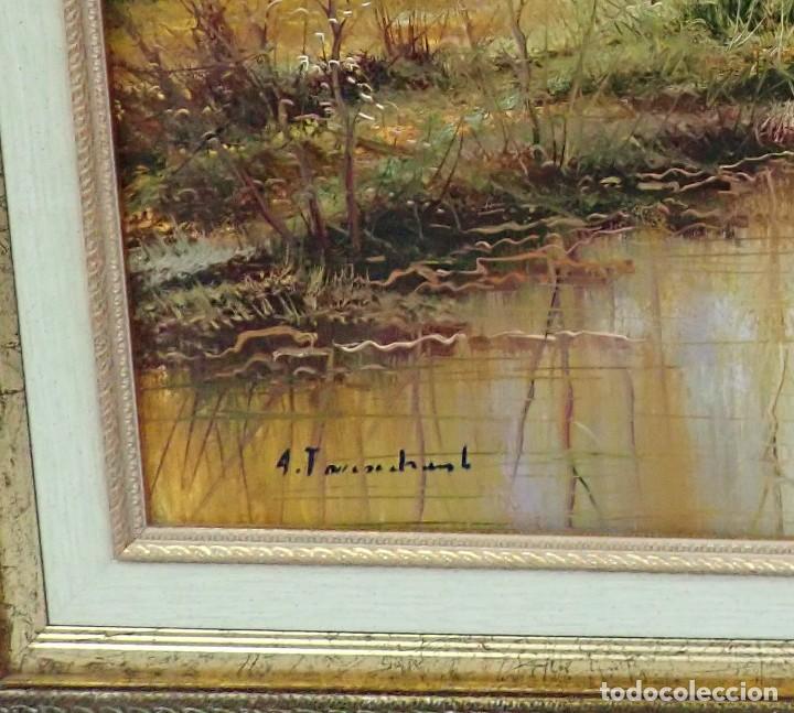 Arte: &Oacute;leo sobre lienzo firmado a catalogar - Foto 2