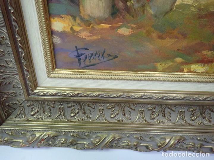Arte: &Oacute;leo sobre lienzo firmado ferrer - Foto 3