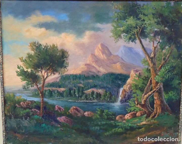 Arte: &Oacute;leo sobre lienzo firmado peralbo - Foto 2