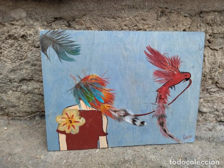 Arte: Cuadro sobre tabla de madera - Foto 1