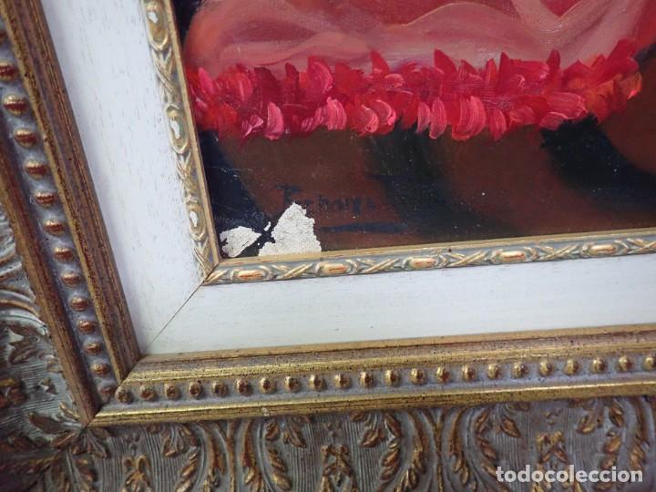 Arte: &Oacute;leo sobre lienzo firma a catalogar - Foto 3