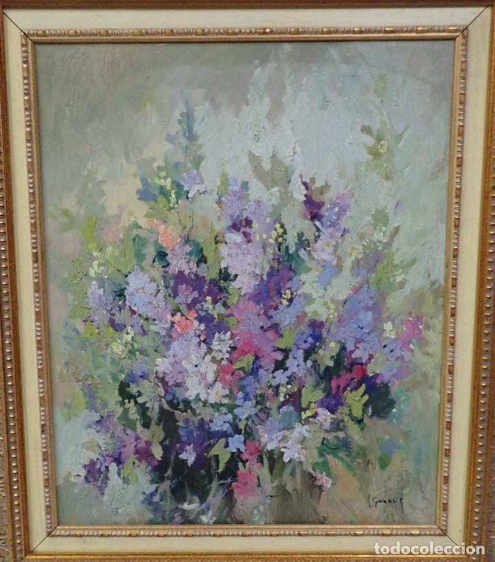 Arte: &Oacute;leo sobre lienzo firmado grassa - Foto 2