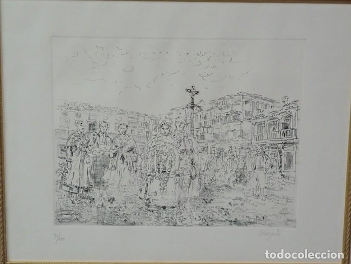 Arte: grabado al aguafuerte graus santos - Foto 1