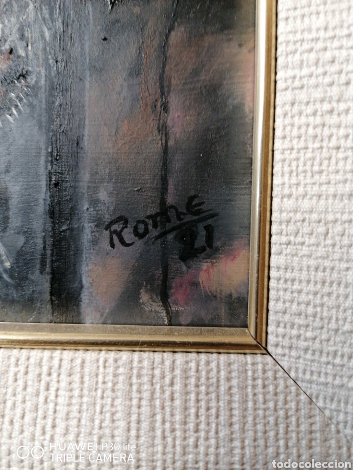 Arte: Bodegon ajos oleo firmado - Foto 3