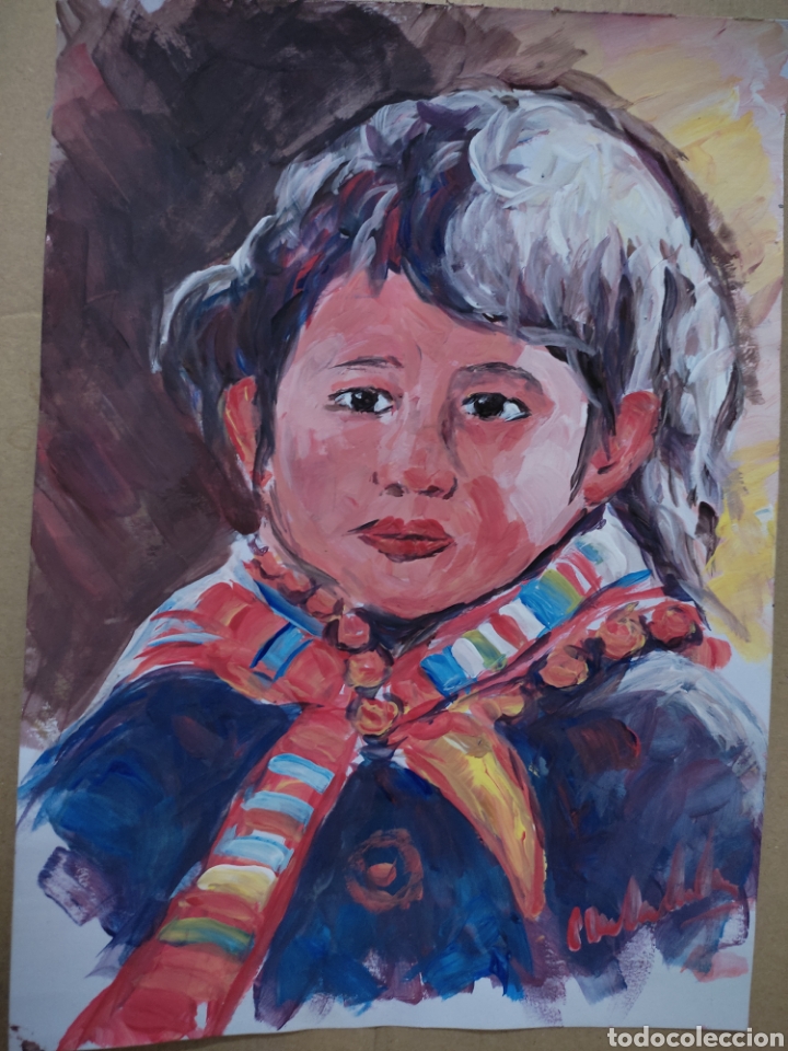 Arte: Ni&ntilde;a peruana( original)