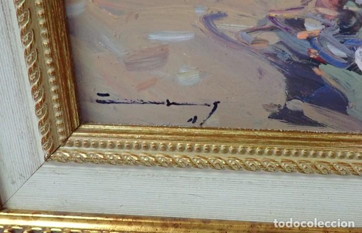 Arte: &Oacute;leo sobre tablex firma a catalogar - Foto 2