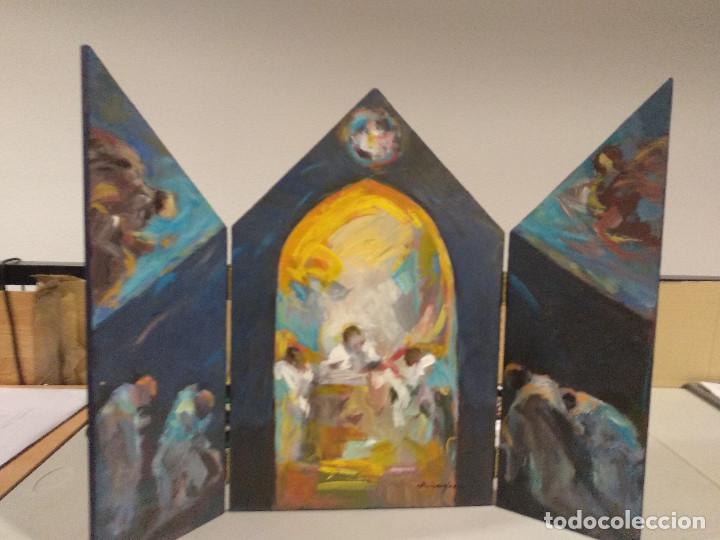 Arte: Monjes en la Capilla - RuizAnglada - Tr&iacute;ptico M&oacute;vil - Foto 1
