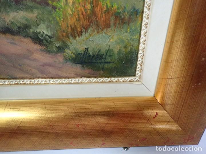 Arte: &Oacute;leo sobre lienzo firmado llorent - Foto 2