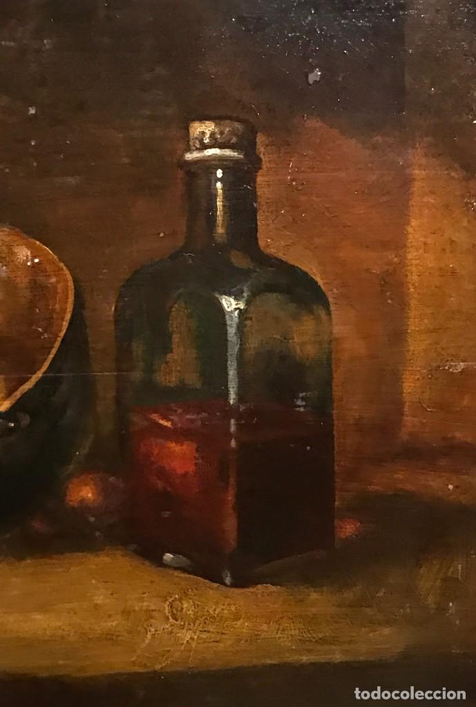 Arte: BODEGON ESPA&Ntilde;OL CON CALDERO Y BOTELLA - Foto 5