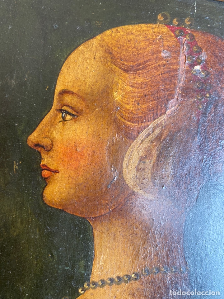 Arte: Cuadro anónimo del siglo XVI Madonna Italiana. Marco de época - Foto 4 - 302057718