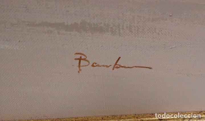 Arte: &Oacute;leo sobre lienzo firma a catalogar - Foto 2