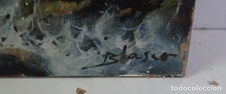 Arte: &Oacute;leo sobre lienzo firmado blasco - Foto 2