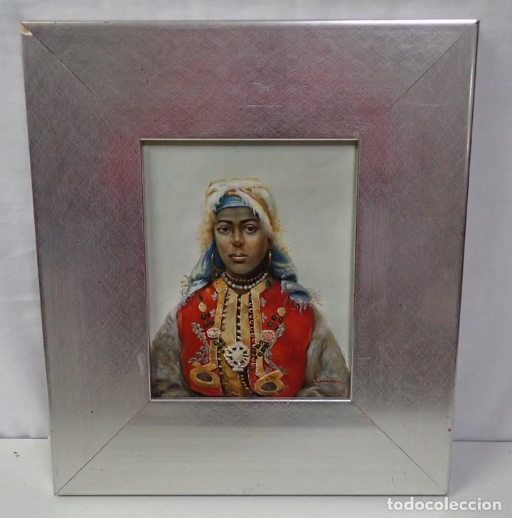 Arte: &Oacute;leo sobre tabla firma s.mimon - Foto 1